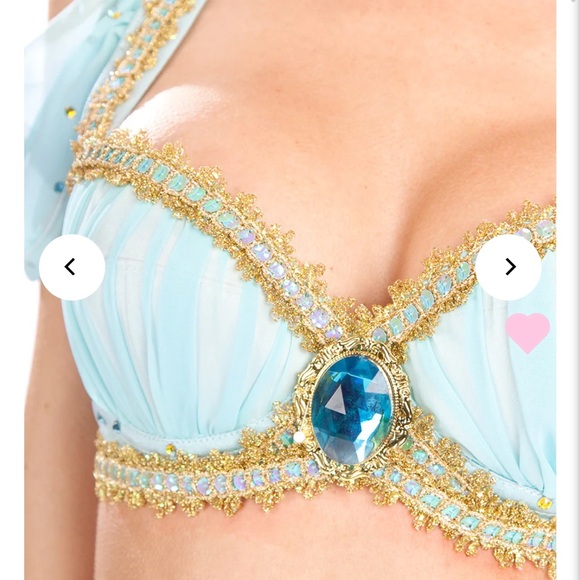 Trashy.com Jasmine-Inspired Jeweled Halter Bra Top – 36D - Picture 1 of 3